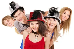 Teen studio party photography
